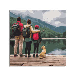 photo as painting  - custom paint-by-numbers, paint-by-numbers kit, paint your photo, personalized paint-by-numbers, DIY paint-by-numbers, photo to paint kit, personalized art kit, custom painting kit, DIY photo painting, custom canvas painting kit, paint-by-numbers for adult photo as paint by numbers