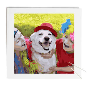 painting from photo square 