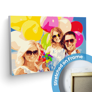 custom paint by numbers on frame 