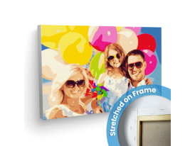 custom paint by numbers on frame 