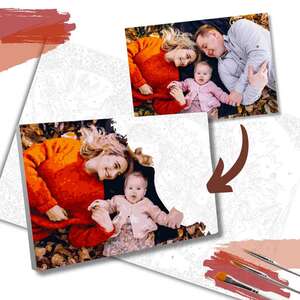 Paint by Numbers 35x50 FRAME - 20 x 14 in