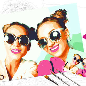 photo paint by numbers  - Custom paint-by-numbers kit, DIY painting kit, Personalized painting kit, Turn memories into art, Paint by numbers for adults, 50x35 cm paint kit, Acrylic paint kit, Paint by-numbers canvas, DIY home décor project, Artistic gift idea, Painting for beginne paint by numbers from photo