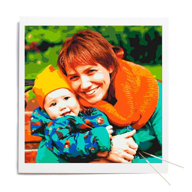 square photo paint by numbers 