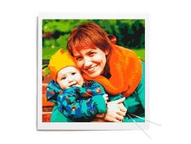 square photo paint by numbers 