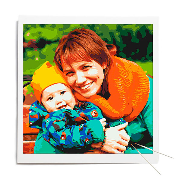 square photo paint by numbers 