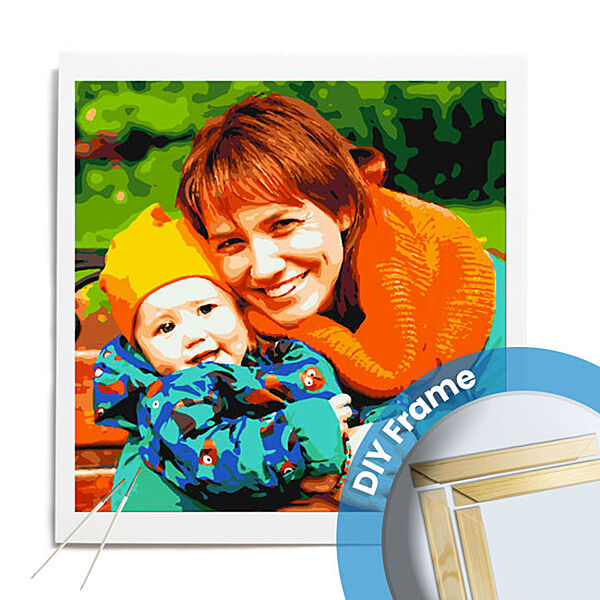 paint by numbers diy frame 