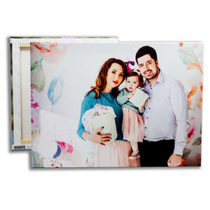 Your photo printed on canvas framed